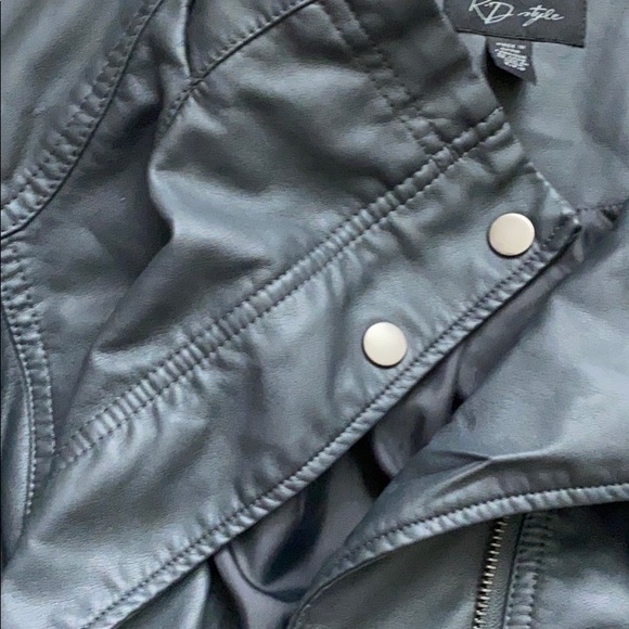 RD Style Faux Leather/Knit Jacket:Small - Picture 5 of 7